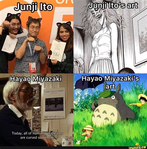 Junji Ito Hayao Miyazaki Hayao Miyazaki's dreams I Ne Today, all of are ...