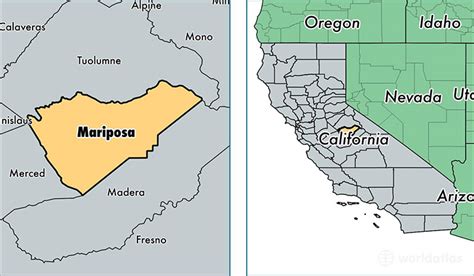 Mariposa County Map