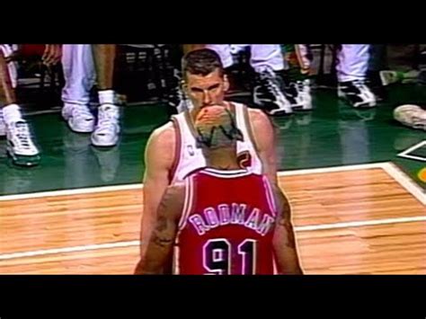 Dennis Rodman Heated Moments 1996 NBA Finals - YouTube