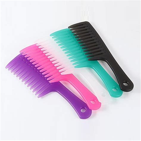 Hairdressing Tool Large Wide Toothed Curly Hair Comb Household Unisex for Beauty 7427059585419 ...