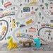 Self Adhesive Kids City Plan Construction Cars Buses Road - Etsy