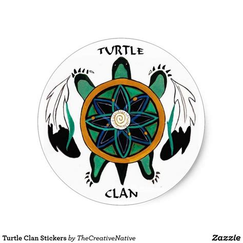 Turtle Clan Stickers | Tribal turtle tattoos, Native american totem ...