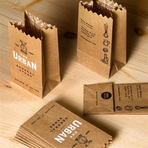 Paper Bag Business Card | JukeBoxPrint.com | Printing business cards, Shaped business cards ...