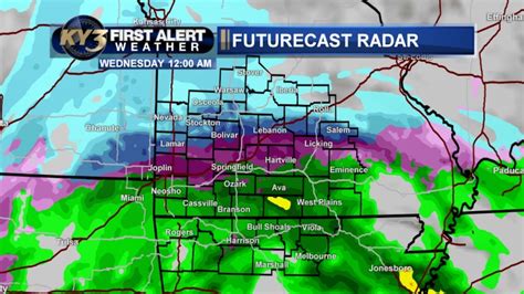 KY3 FIRST ALERT TRACKING: KY3's Futurecast Radar maps rain, ice and snow into Wednesday