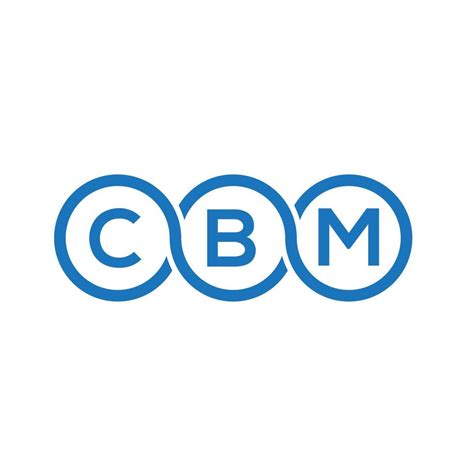 CBM letter logo design on white background. CBM creative initials ...