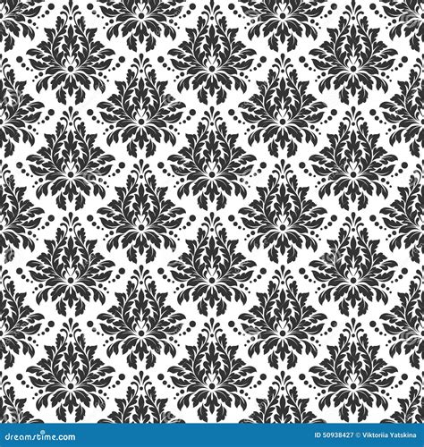 Damascus Pattern. Seamless Vintage Background Stock Vector - Image ...