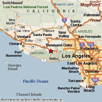 Westlake Village, California Area Map & More