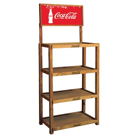 Coca-Cola 2-Liter Rack | Beverage Wood Display Rack