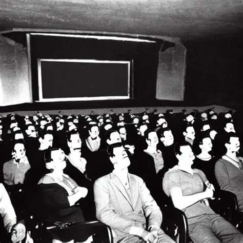 full 1 9 5 0's movie theatre, audience all wearing vr | Stable Diffusion | OpenArt