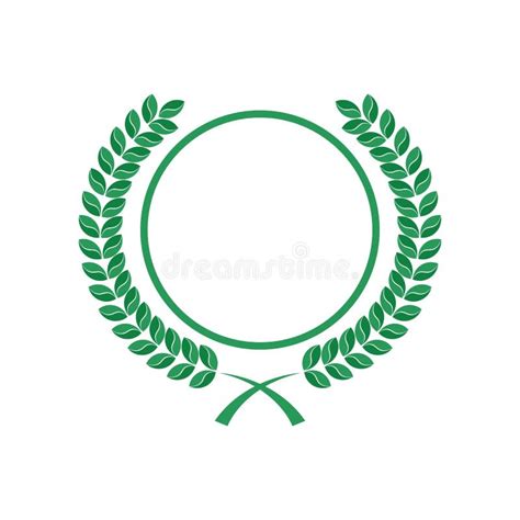 Rounded Leaves and Circle Logo Stock Illustration - Illustration of hipster, banner: 79293150