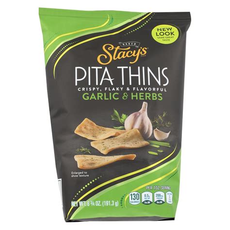 Stacy's Pita Chips Perfectly Thymed Pita Crisps - Case Of 8 - 6.75 Oz ...