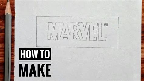 How to draw MARVEL logo - YouTube