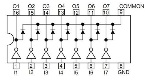 ULN2004A Микросхема ULN2004 500мА SO-16 транзисторная сборка ...