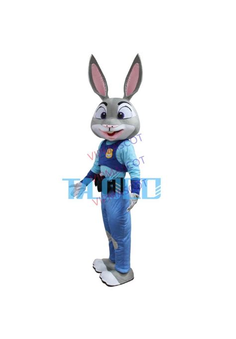 New Judy Hopps Rabbit Mascot costume from Zootopia Carnival Free Ship Adult