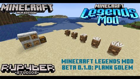 Minecraft Mods | Minecraft Legends Mod Beta 0.1.0: Plank Golem! - YouTube