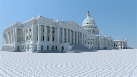 The "Completed" US Capitol Building : r/Minecraft