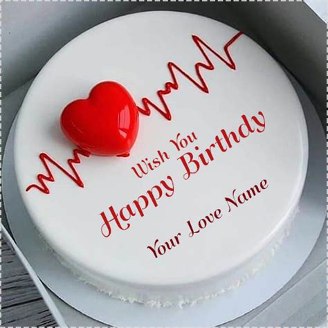 Happy Birthday Love Cake Image With Name