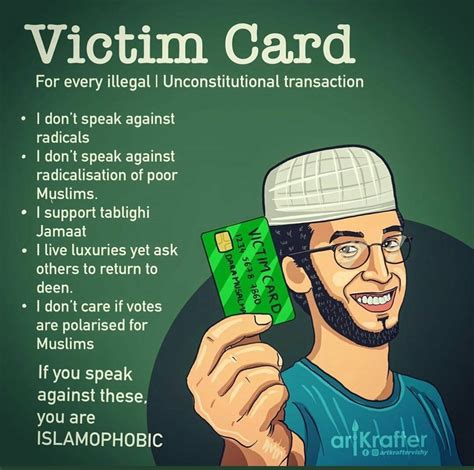 Victim card is better than credit card