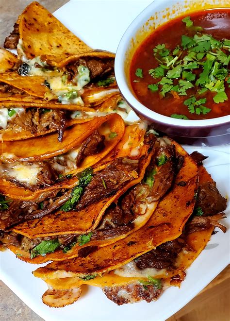 Homemade birria quesa tacos w consome – Artofit