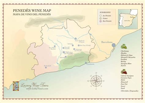 Penedes Wine Region Map » CellarTours