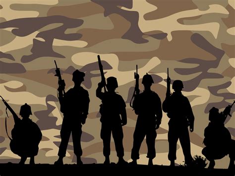 Band of Brothers Army Backgrounds | Business, Multi-Color Templates | Free PPT Grounds