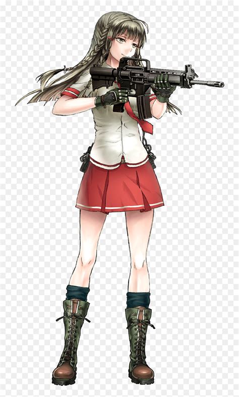 Cartoon Girl Shooting Gun , Png Download - Anime Girl Shooting Gun ...