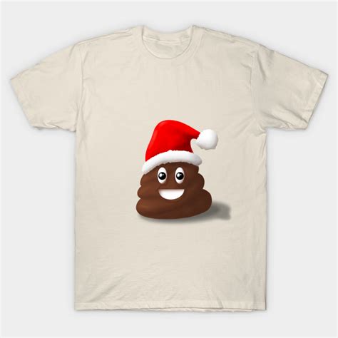 Christmas Poo Emoji - Poo Emoji - T-Shirt | TeePublic