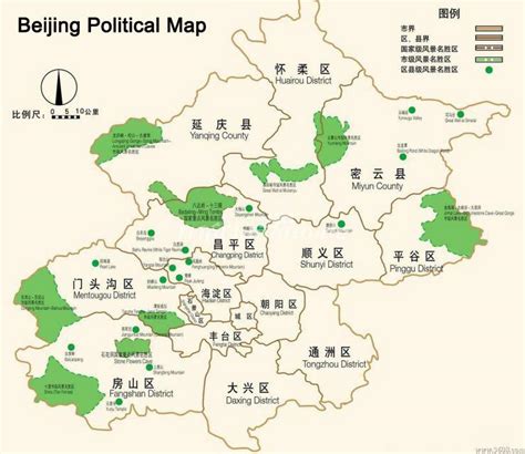 Beijing Political Map - Maps of Beijing