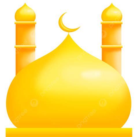 Ramadan Kareem 3d Transparent PNG, 3d Gold Kubah Mosque Ramadan Kareem Mubarak Eid Fitr Al Adha ...