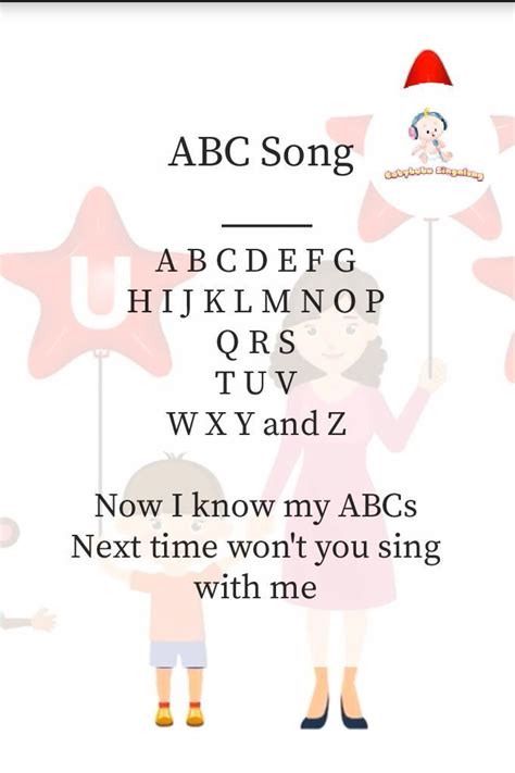 ABC Alphabet Song Lyrics | Nursery rhymes lyrics, Nursery songs, Abc songs