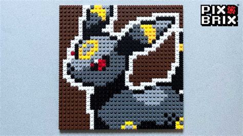 Umbreon Pokémon Pixel Art - Pix Brix Instructions - YouTube