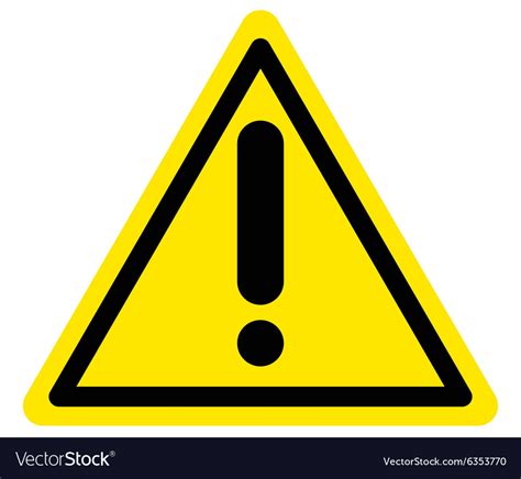 Warning attention sign Royalty Free Vector Image