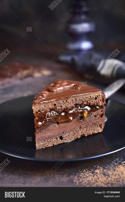 Piece Chocolate Sacher Image & Photo (Free Trial) | Bigstock