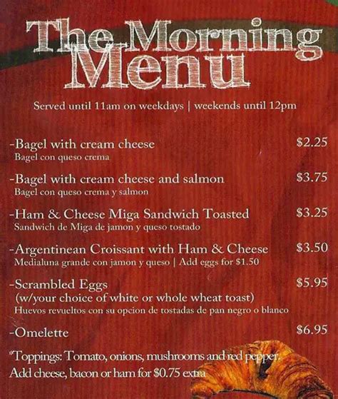 Argentina Cafe Menu, Menu for Argentina Cafe, Galleria, Houston ...