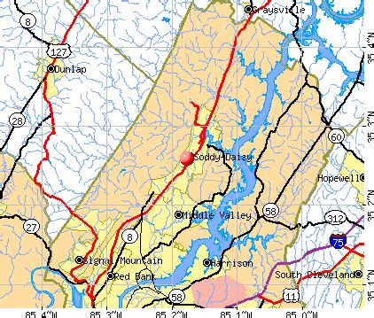 Soddy-Daisy, Tennessee (TN 37379) profile: population, maps, real ...