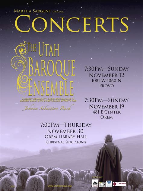 Christmas Concerts 2023 – The Utah Baroque Ensemble