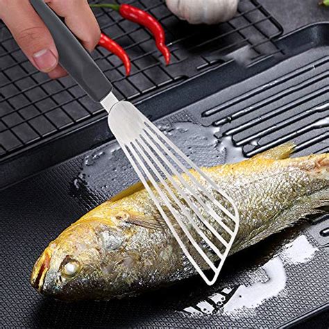 Fish Spatula, Kmeivol Stainless Steel Slotted Turner, Fish Turner ...