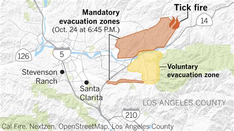 Los Angeles Fire Evacuation Map