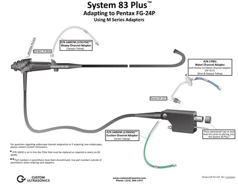 Adapting to Pentax FG-24P Endoscope M Series Adapters - Wassenburg Medical Inc