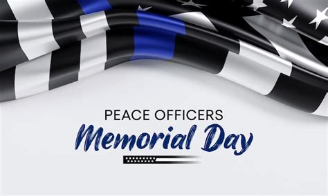 Premium Photo | Peace Officers Memorial Day is celebrated on May 15 of ...