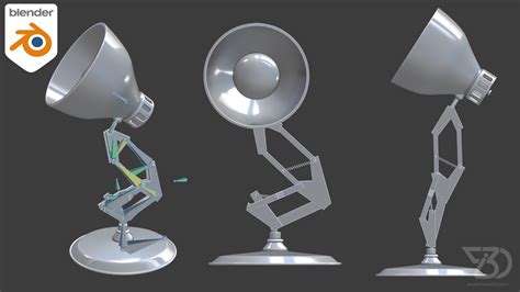 Luxo Jr pixar lamp rig (tutorial preview) blender 2.9 - YouTube