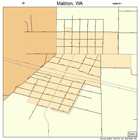 Mabton Washington Street Map 5340980