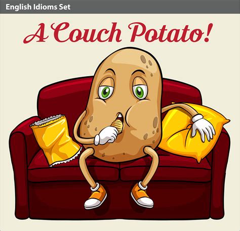 A couch potato 299665 Vector Art at Vecteezy