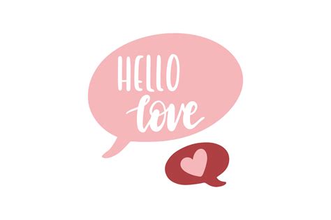 Hello Love Graphic by CraftBundles · Creative Fabrica