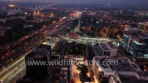 Cyber hub - Aerial view of Gurgaon - YouTube