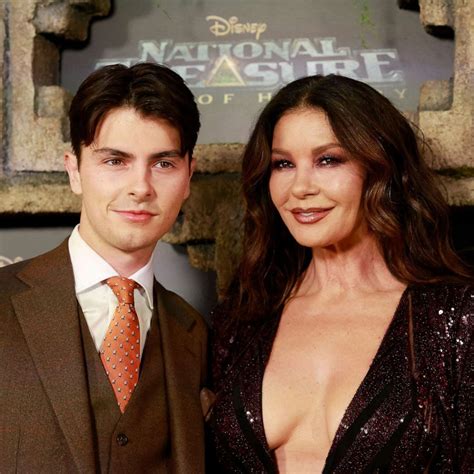 Catherine Zeta-Jones sparkles with son Dylan Michael Douglas on ...