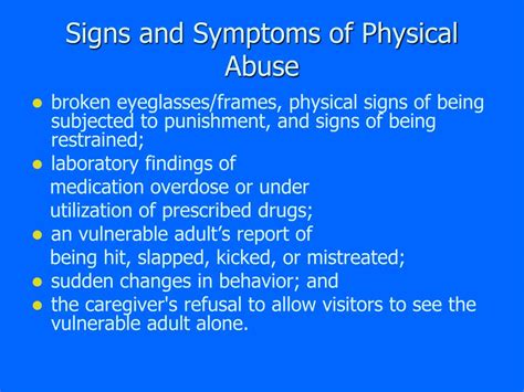 Physical Abuse Signs