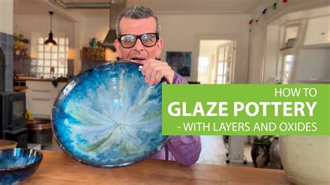 87. Multi Layer Pottery Glazing - With Oxides - YouTube