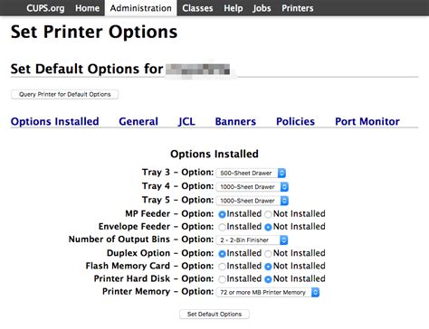 Setting printer defaults in macOS CUPS | myByways