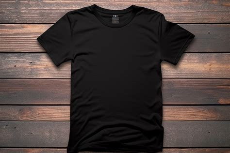 Black T-shirt Mockup Gráfico por Illustrately · Creative Fabrica